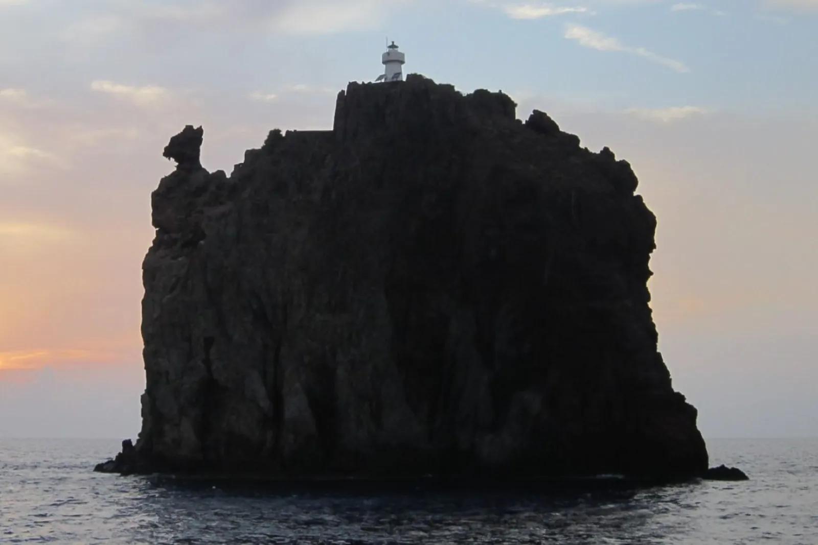 Strombolicchio rock and its lighthouse off Stromboli